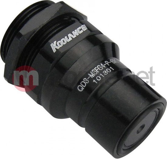 Изображение Koolance QD3 No-Spill Quick Disconnect 1/4" (QD3-MSFG4-P-BK)