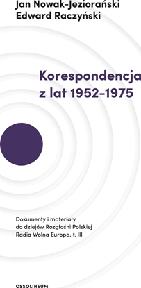 Picture of KORESPONDENCJA Z LAT 1952–1975 DOKUMENTY I MATERIAŁY DO DZIEJÓW ROZGŁOŚNI POLSKIEJ RADIA WOLNA EUROPA