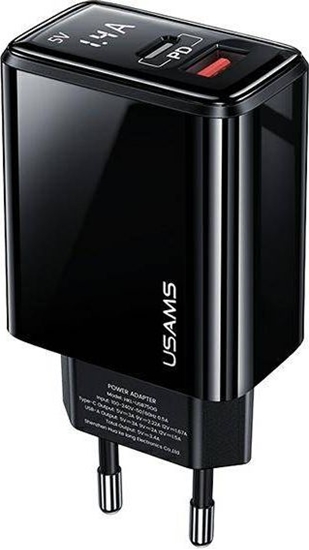 Picture of Ładowarka Usams US-CC133 1x USB-A 1x USB-C 3.4 A (CC133TC01)