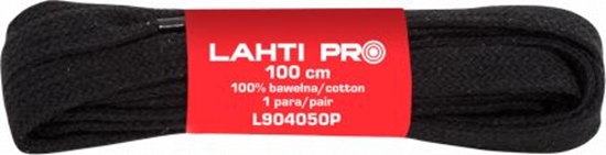 Изображение Lahti Pro SZNUROWADŁA PŁASK.100% BAWEŁ.CZAR.L904050P,10PAR,100CM,LAHTI