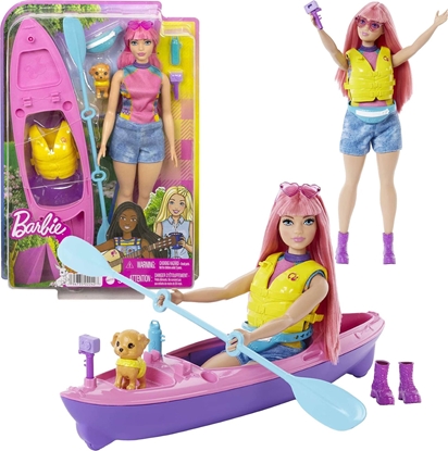 Изображение Lalka Barbie Mattel Kemping - Daisy + kajak (HDF75)