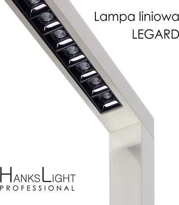 Attēls no Lampa podłogowa HanksLight Lampa LED,HanksLight,stojąca, alu,1200*2146mm,up21W/down36W,4000K