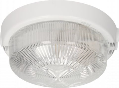 Изображение Lampa sufitowa Orno TRIO, oprawa oświetleniowa, 75W, E27, IP44, IK10, klosz poliwęglan przeźroczysty