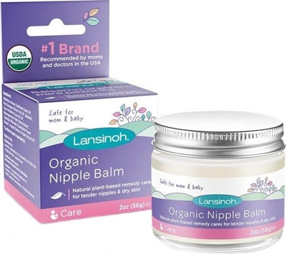 Attēls no Lansinoh LAN-ORGANICZNY BALSAM DO BRODAWEK PIERSI + WKŁADKI WIELORAZOWEGO UŻYTKU gratis