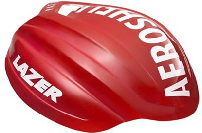 Attēls no Lazer Nakładka na kask AEROSHELL Z1 biało-czerwona L (LZR-AKC-PLZ2005661007)