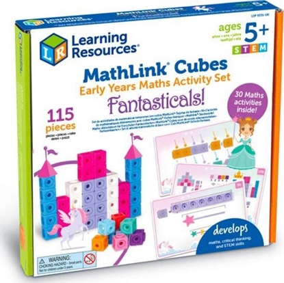 Attēls no Learning Resources Klocki Kostki Matematyczne Zestaw MathLink Cubes