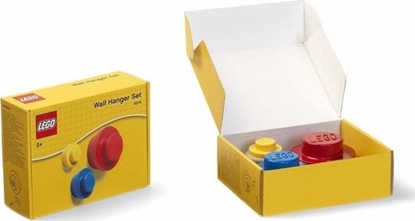 Изображение LEGO Lego Wall Hangers Set Of 3 Mix - Red, Blue, Yellow