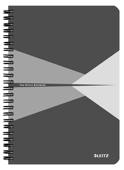 Picture of Leitz 44580085 writing notebook A5 90 sheets Grey, White