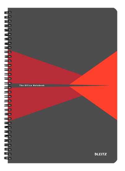 Picture of Leitz 44950025 writing notebook A4 90 sheets Grey, Red