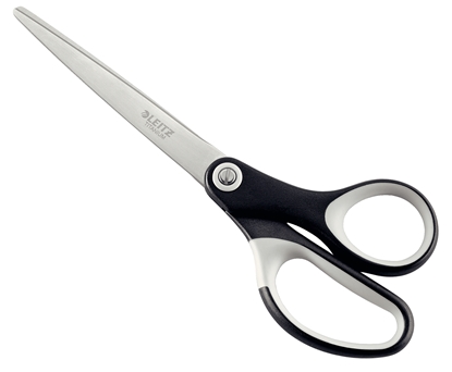 Picture of Leitz 54166095 stationery/craft scissors Office scissors Straight cut Black, Silver