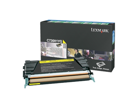 Изображение Lexmark C736H1YG toner cartridge 1 pc(s) Original Yellow