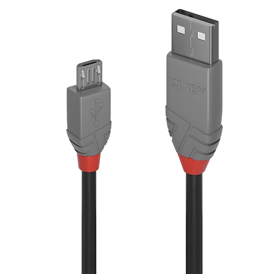 Picture of Lindy 0,5m USB 2.0 Type A to Micro-B Cable, Anthra Line