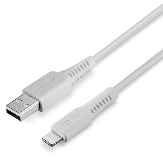 Picture of Lindy 0.5m USB to Lightning Cable white