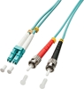 Picture of Lindy 20m OM3 LC - ST Duplex fibre optic cable Turquoise