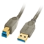 Attēls no Lindy 41840 USB cable 0.5 m USB 3.2 Gen 1 (3.1 Gen 1) USB A USB B Grey