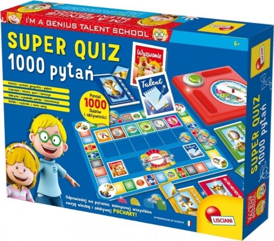 Изображение Lisciani Gra IM Genius Super quiz 1000 pytań