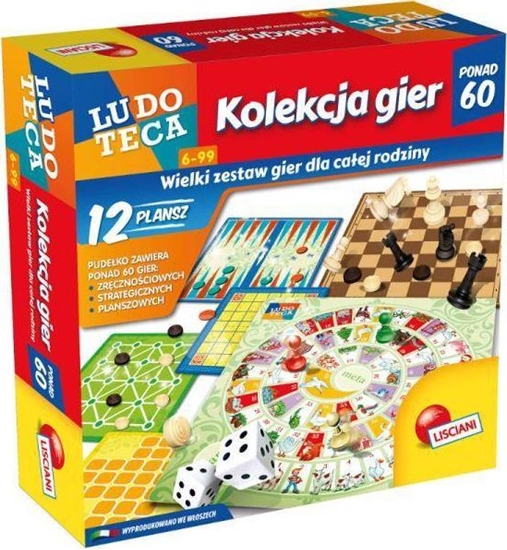 Изображение Lisciani LUDOTECA Zestaw kolekcja 60 gier 57023 LISCIANI