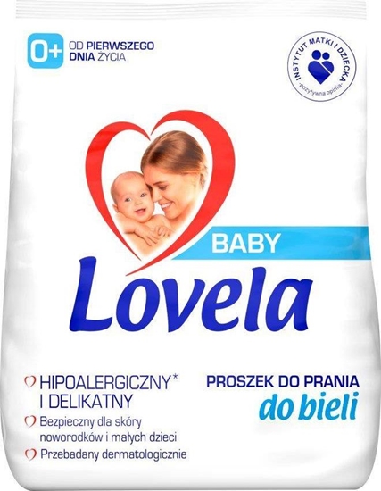 Изображение Lovela LOVELA_Baby hipoalergiczny proszek do prania ubranek niemowlęcych i dziecięcych do bieli 1,3kg