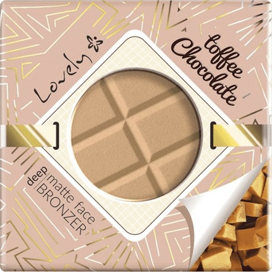 Изображение Lovely Toffee Chocolate Deep Matte Face Bronzer czekoladowy matowy puder brązujący do twarzy i ciała 9g