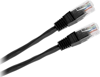Attēls no LP Patchcord kabel UTP 8c wtyk-wtyk 0,5m CCA czarny
