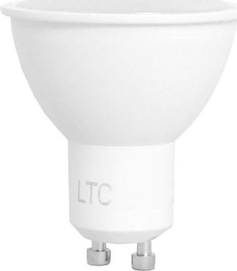 Изображение LTC PS Żarówka LTC LED, GU10, SMD, 5W, 230V, światło zimne białe, 400lm.