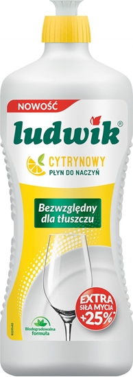 Изображение Ludwik Płyn do naczyń LUDWIK, cytryna, 900g