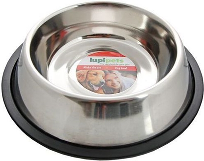 Picture of LUPI PETS MISKA METALOWA NA GUMIE 0,9L