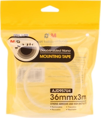 Изображение M&G Taśma montażowa Nano Tape dwustronna przeźroczysta 36mm 3m MG