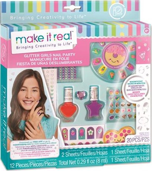 Picture of Make it real Make it real - Zestaw do manicure Glitter Girl Party