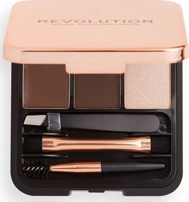 Attēls no MAKE UP REVOLUTION Zestaw do brwi Brow Sculpt Kit Dark (7376408)