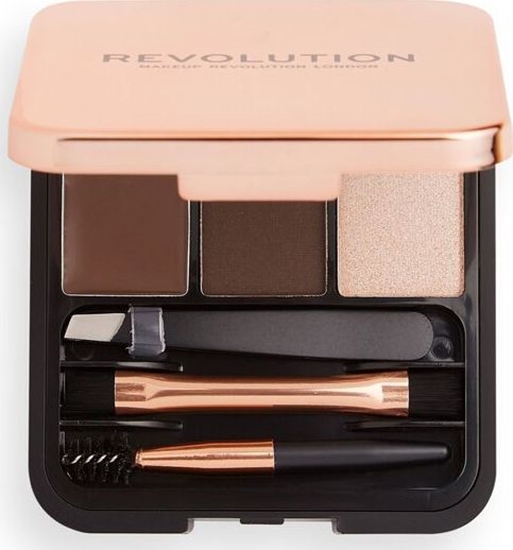 Изображение MAKE UP REVOLUTION Zestaw do brwi Brow Sculpt Kit Dark (7376408)