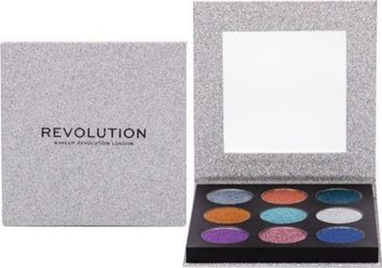 Изображение Makeup Revolution Paleta Prasowanych Brokatów Illusion