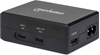 Picture of Manhattan Smart Video Multiport Dock, Ports (x5): HDMI Port, USB-A (x2), USB-C (x2), With Power Delivery to USB-C Port, Internal Power Supply, Ultra-Compact, Detachable Power Cable, Black, Three Year Warranty, Retail Box