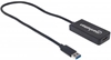 Изображение Manhattan USB-A to HDMI Adapter Cable, 60cm, Male to Female, 5 Gbps (USB 3.2 Gen1 aka USB 3.0), 2560x1440 @ 32-bit colour, Full HD video 1080p@16:9, Black, Blister