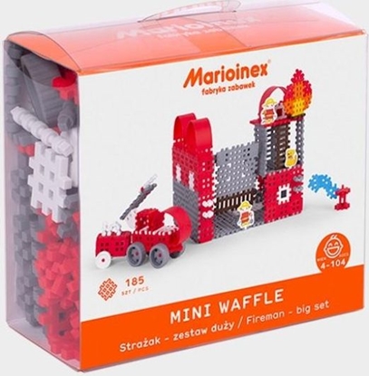 Изображение Marioinex Klocki Mini Waffle Strażak duży blst