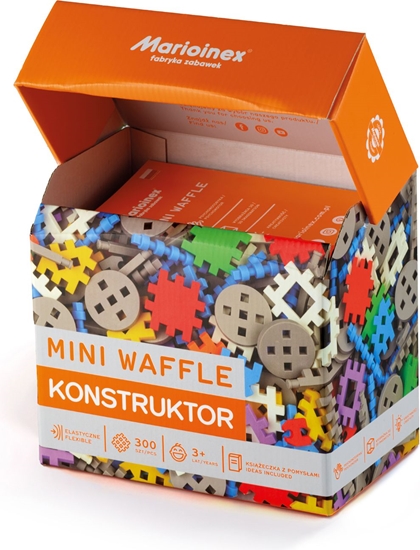 Picture of Marioinex Klocki Waffle mini 300 szt. Konstruktor w pudełku