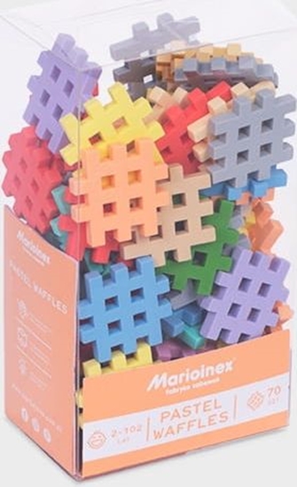 Picture of Marioinex Klocki Waffle Mini pastelowe 70el. 2+ Marioinex