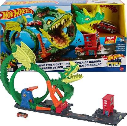 Изображение Mattel Tor samochodowy City Pętla smoka  (468751)