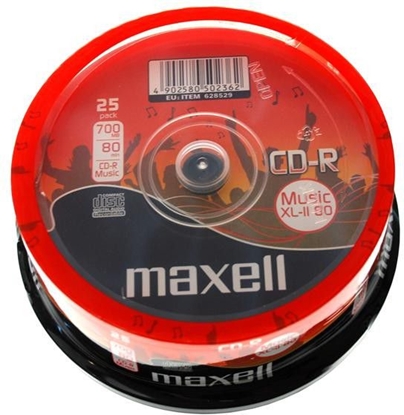 Picture of Maxell CD-R 700 MB 52x 25 sztuk (628529.40)