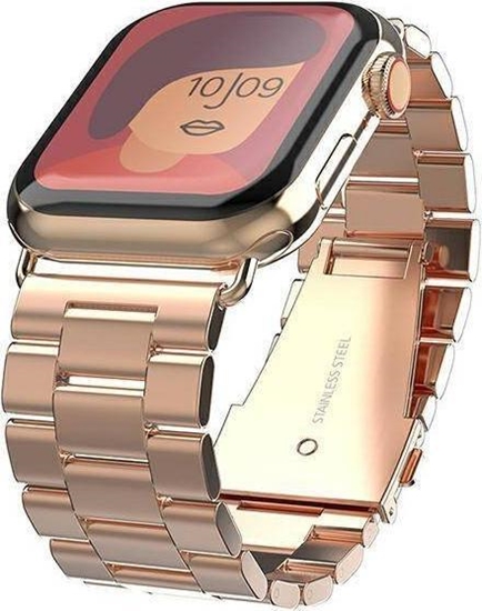 Picture of Mercury Mercury pasek Metal Apple Watch 42mm różowo złoty/rose gold