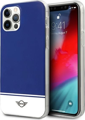 Attēls no Mini Mini MIHCP12MPCUBINA iPhone 12/12 Pro 6,1" granatowy/navy hard case Stripe Collection