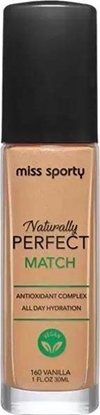 Изображение Miss Sporty MISS SPORTY_Naturally Perfect Match wegański podkład nawilżający 160 Vanilla 30ml