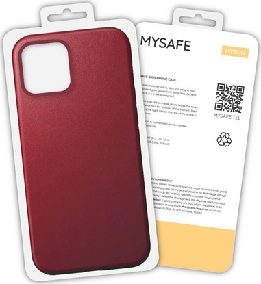 Изображение Mysafe MYSAFE ETUI SKIN IPHONE 12 MINI BORDOWY PUDEŁKO