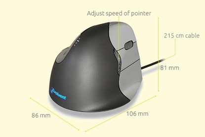 Изображение Bakker Elkuizen BakkerElkhuizen Maus Evoluent 4 VerticalMouse rechts USB retail