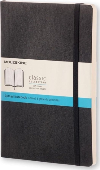 Picture of Moleskine Notes Classic 13x21 miękka op. kropki czarny