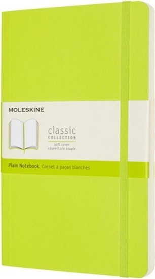 Изображение Moleskine Notes MOLESKINE Classic L (13x21 cm) gładki, miękka oprawa, lemon green, 240 stron, zielony