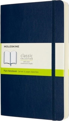 Изображение Moleskine Notes MOLESKINE Classic L (13x21 cm) gładki, miękka oprawa, sapphire blue, 400 stron, niebieski