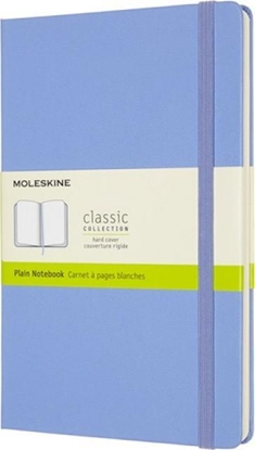 Изображение Moleskine Notes MOLESKINE Classic L (13x21 cm) gładki, twarda oprawa, hydrangea blue, 240 stron, niebieski