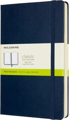 Attēls no Moleskine Notes MOLESKINE Classic L (13x21 cm) gładki, twarda oprawa, sapphire blue, 400 stron, niebieski