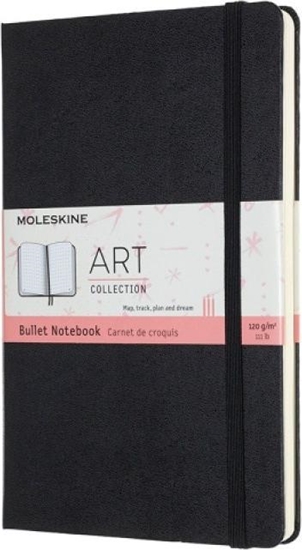 Picture of Moleskine Notes MOLESKINE L (13x21cm) Art Bullet w kropki, twarda oprawa, 160 stron, czarny